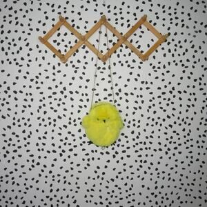 Yellow Plush Chick Fuzzy Animal Crossbody Purse